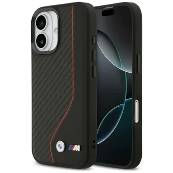 BMW iPhone 17 Case M Carbon Line & Logo MagSafe, Red
