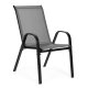 Patio Chairs Set of 4 Outdoor Stacking Dining Chairs for Garden MultiGarden, grey