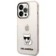Karl Lagerfeld dėklas iPhone 14 Pro 6.1\" Choupette Body KLHCP14LCTTRI, rožinis