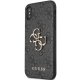 Guess 4G Big Metal Logo Case for iPhone X/XS - Gray