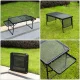 Folding Aluminum Camping Table with Side Shelves