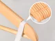 Wooden Clothes Hangers, Varnished, Set of 3