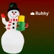 Inflatable Snowman Ruhhy 22625 with LED Projector Lights, 155 cm
