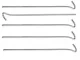 Steel Tent Pegs 31 cm, 10 pcs, Silver