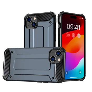 Dėklas iPhone 15 Plus Hybrid Armor, mėlynas