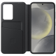 Samsung Galaxy S24 (SM-S921) Smart Clear View Cover with Display, Black (EF-ZS921CBEGWW)