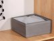 Fabric Drawer Organizer for Underwear and Clothes, Grey