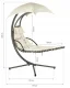 Multigarden PH006 Hanging Garden Lounger with Canopy, Beige
