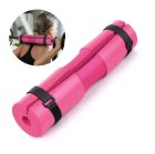 4FIZJO Barbell Squat Foam Pad, Neck & Shoulder Protector, Fitness Bar Pad with Securing Straps for Weight Lifting Squats Lunges, Pink