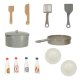 Children Kids Toy Wooden Kitchen With Accessories, 86cm