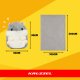 3-in-1 Hamster Plush Toy Pillow with Blanket Kruzzel 25638, grey