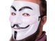 Guy Fawkes Mask V for Vendetta Anonymous Halloween Costume, White