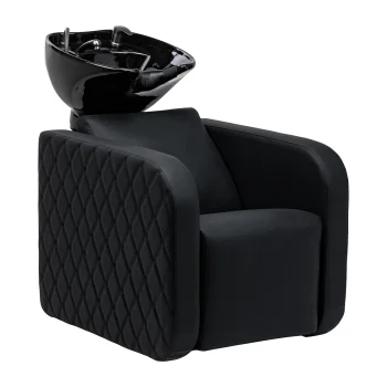 Electric Hair Washing Backwash Unit with Massage Gabbiano Sylvia Plus, Black