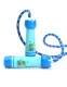 Bakalu Children\'s Rope Skipping Rope with Wooden Handles, Blue