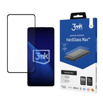 Tempered Glass 3mk HardGlass Max for Xiaomi Redmi Note 14 5G, Black