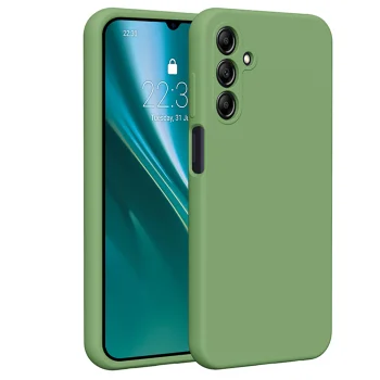 Etteri Silicone Case for Samsung Galaxy A15 4G / A15 5G, Light Green