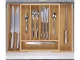 Bamboo Cutlery Drawer Organizer, 7 Compartments, 27-39cm