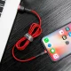 Baseus Cafule USB to Lightning Cable 2.4A QC 3.0, 0.5m, Red