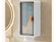 3-Tier Bathroom Wall Cabinet with Door and Tissue Box Holder