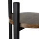 Ruhhy 00025627 3-Tier Standing Plant Stand 81cm Black/Brown