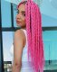 Kanekalon Synthetic Afro Braids for Hairstyles 60cm, Neon pink