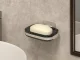 Soap Dish with Water Drainage, Wall-Mounted or Freestanding