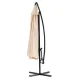 Large 3.5m Cantilever Garden Parasol with Crank, Beige MultiGarden