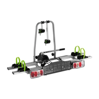 Lockable Car Hitch Bike Rack for 2 E-Bikes, 60 kg Capacity, Black