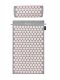 4Fizjo Acupressure Mat with Pillow, Grey/Pink