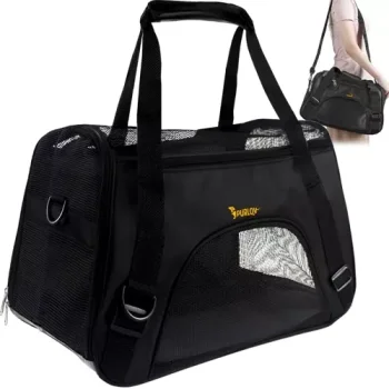 Transporter Carrier Bag for Cat Dog, Black