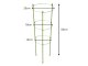 Augu balsts ar 3 regulējamiem gredzeniem DIVO 60 cm, zaļš