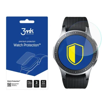Samsung Galaxy Watch 46 mm 3MK Hybrid Flexible Glass Tempered Watch Screen Protector, 3 pcs.