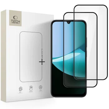 Xiaomi Redmi 15C 4G / 5G / Poco C85 Tech-Protect Glass Fit+ Full Tempered Glass 2x