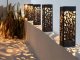 Decorative Solar Garden Lights with Dusk Sensor, Set of 4