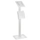 Maclean Tablet Floor Stand with Lock, White