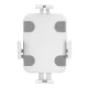 Maclean MC-469W Wall Mount Tablet Holder with Lock, 7.9\"-11\", White