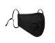 Cotton Face Mask Protective Cover Shield PM 2.5 with Respirator Valve, Black