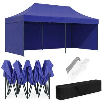 Automatic Pop-Up Event Gazebo Tent MultiGarden 3x6m, blue