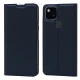 Google Pixel 5a 5G Magnetic PU Leather Phone Stand Card Slot Case Book Cover, Blue