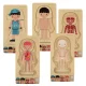 Wooden educational puzzle \"Montessori\" anatomy, studying the parts of the body, boy