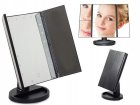 Superstar Magnifying Makeup Mirror with LED Lightning and 2x 3x Magnification, Black