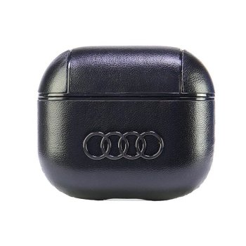 Audi Leather Big Logo Case for AirPods 3 Black