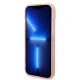 Guess GUHMP14MHTCMP Gold Outline Translucent MagSafe Case for iPhone 14 Plus (Pink)