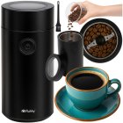 Electric Coffee Grinder Ruhhy 26219 for Beans and Spices, Black