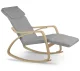 Sofotel Suzi Rocking Chair with Adjustable Footrest, Light Grey