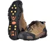 Ice Grips for Shoes, Non-Slip Traction Cleats with 10 Spikes, 37-41, Black