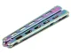 Butterfly Knife Trainer with Blunt Blade for Practice, Rainbow