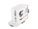Kitchen Spice Organizer for Cabinet, Expandable, White