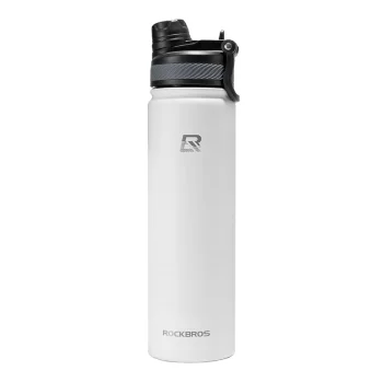 Rockbros Thermal Bicycle Bottle 650 ml, White