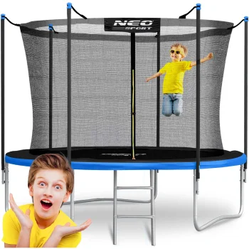 Garden Trampoline 10Ft / 312cm with Inside Net and Ladder Neo-Sport